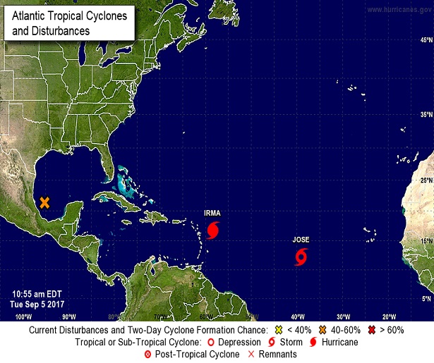 Huracán Irma alcanza la categoría 5, es “extremadamente peligroso”