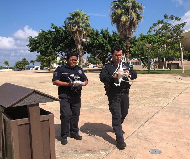 En Cozumel ya realizan pruebas con drones que combatirán delincuencia