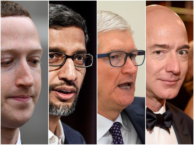 Caso Big Tech’s: “Amazon, Apple, Google y Facebook son demasiado poderosos” Congreso EU