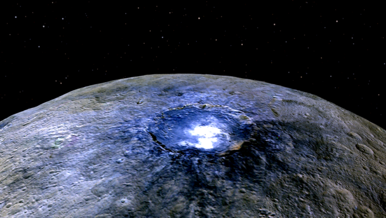 Identifican mundo océanico en planeta enano Ceres