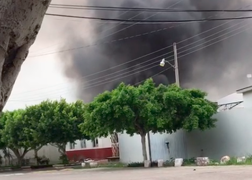 Incendian base de la Guardia Nacional en Michoacán
