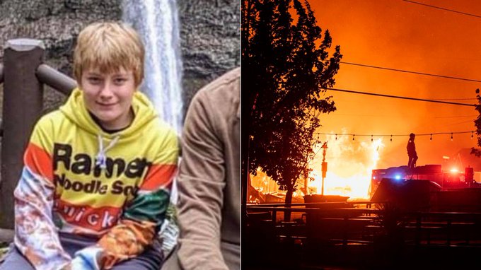 Niño muere abrazando a su perro en incendio de Oregón