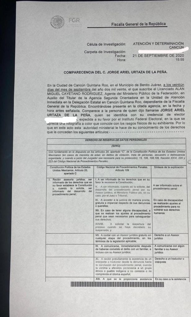 Nueva denuncia ante la FGR contra Carlos Mimenza por amenazas a periodistas
