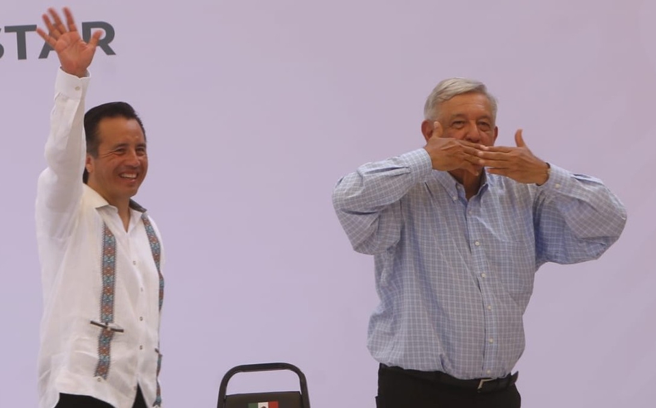 López Obrador estuvo en Veracruz para presentar los avances de los programas del Bienestar.