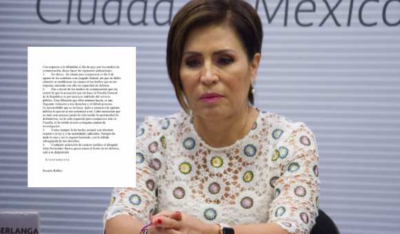Rosario Robles comparte carta donde señala ser rehén de la FGR