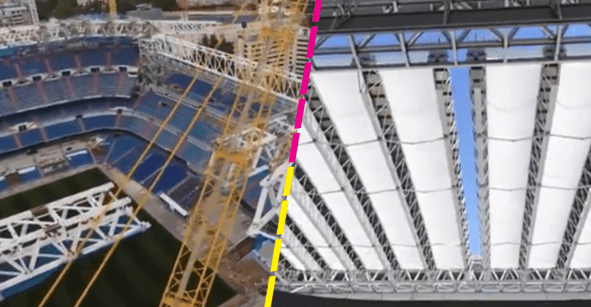 Real Madrid dio a conocer los avances de la remodelación de su estadio