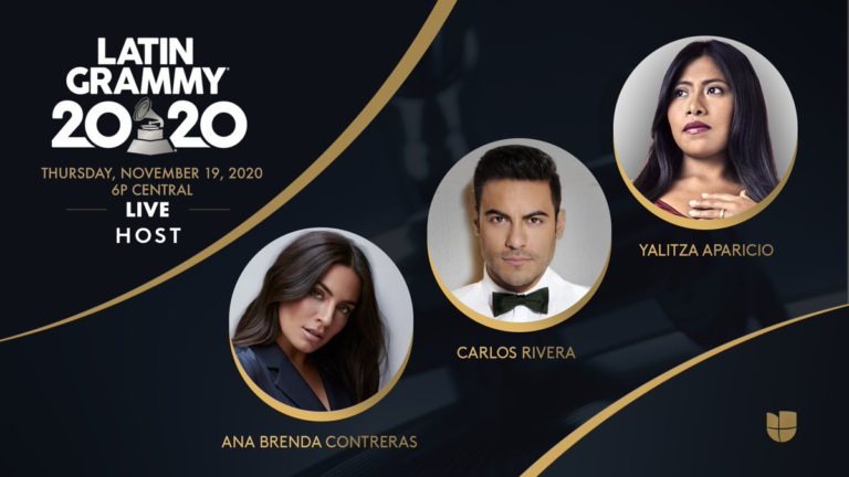 Yalitza Aparicio, Ana Brenda y Carlos Rivera conducirán los Latin Grammy