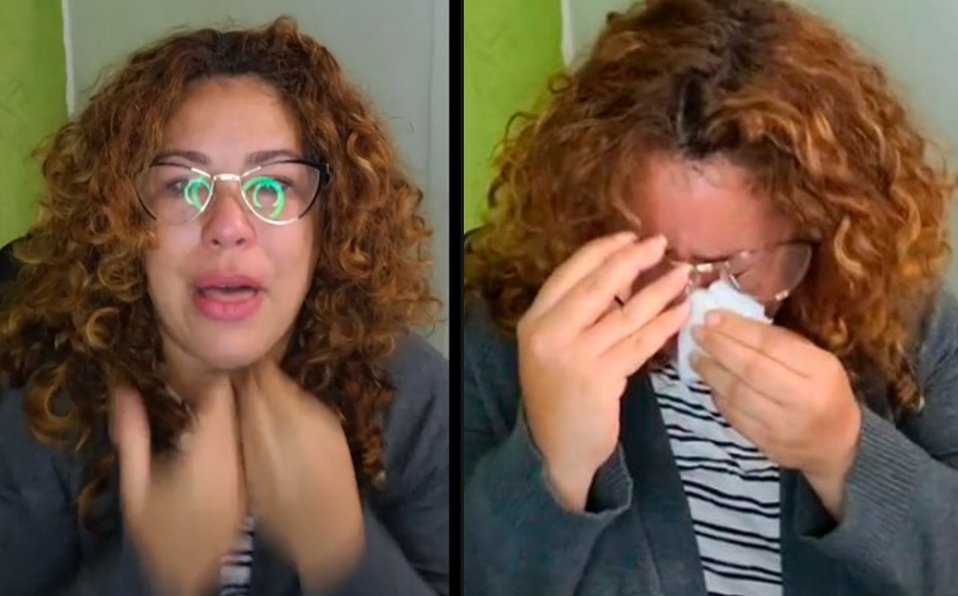 Video: “A esta generación no le interesa aprender” Maestra llora durante transmisión en vivo