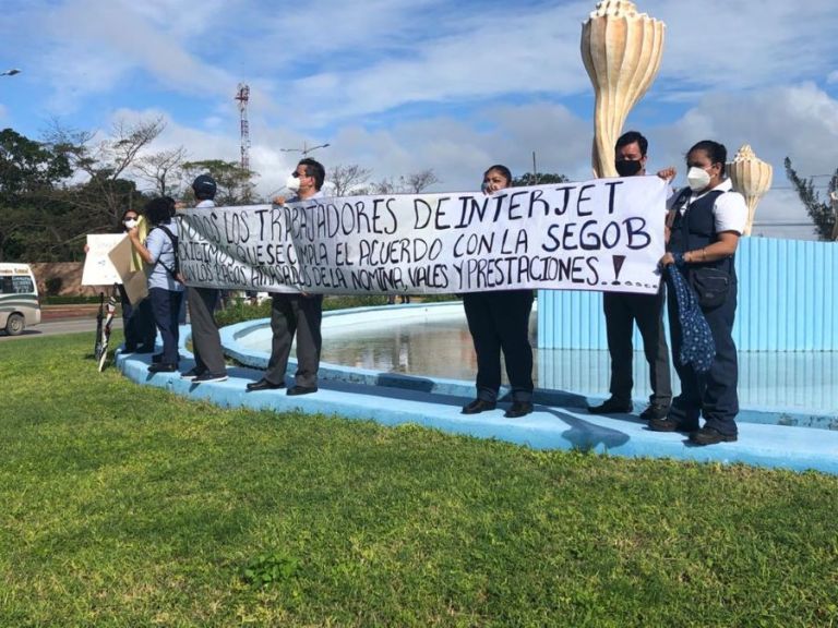 Trabajadores de Interjet se vuelven a manifestar para exigir sus pagos en Cancún