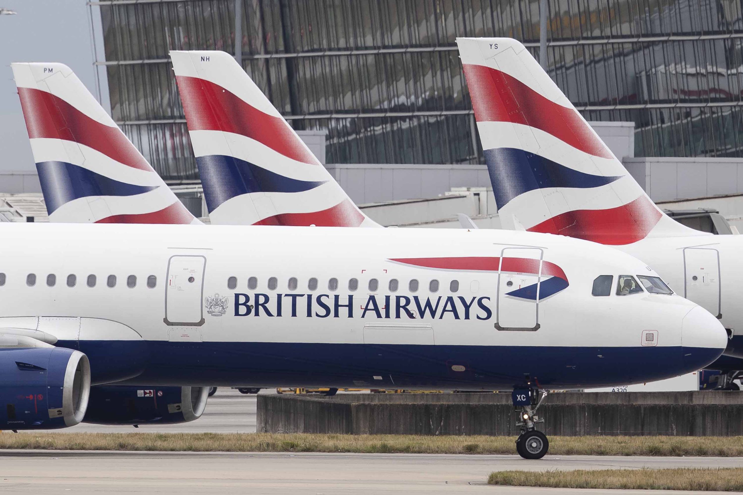 LONDON, ENGLAND - SEPTEMBER 09: British Airways plane taxies after landing at Heathrow's Terminal 5 on September 9, 2019 in London, England. British Airways pilots have begun a 48 hour 'walkout', grounding most of its flights over a dispute about the pay structure of it's pilots.   (Photo by Dan Kitwood/Getty Images)