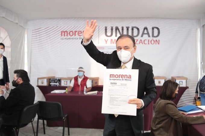 Alfonso Durazo se registra como precandidato a gubernatura de Sorona