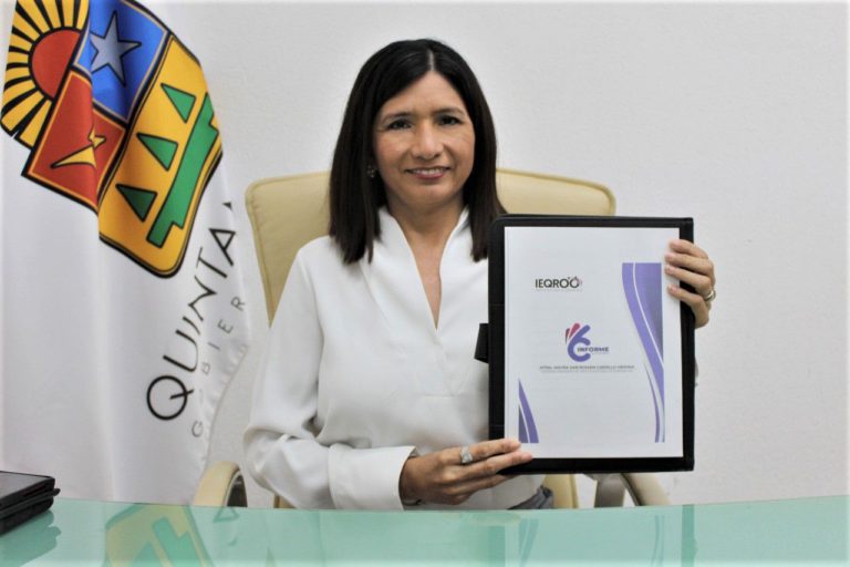 Rinde Mayra San Román su VI informe de actividades como presidenta del Ieqroo