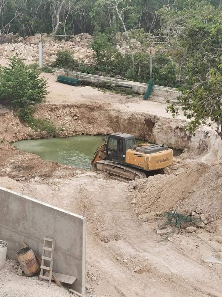 Denuncian posible intento de bloqueo de cenote en Palmas Turquesa