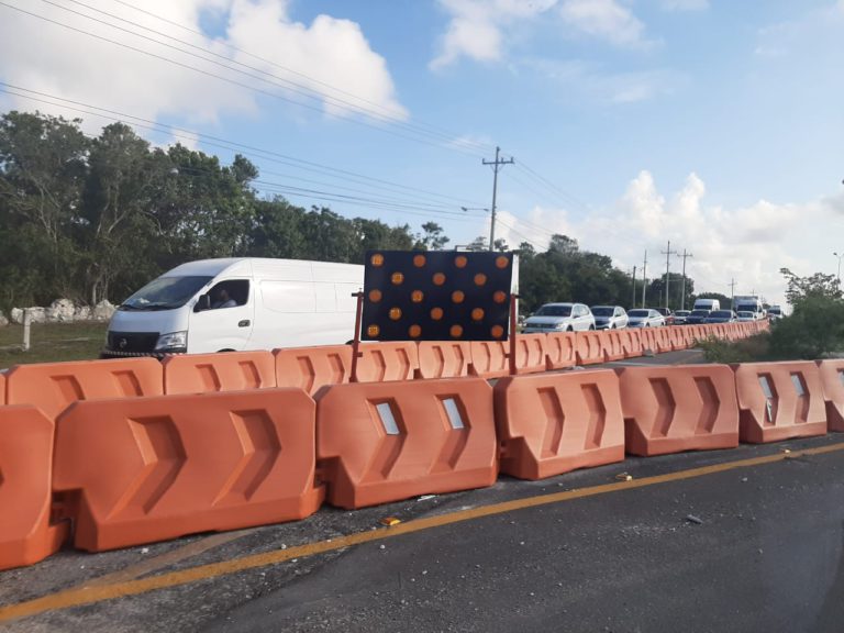Habilitará SCT un nuevo carril en la vía Cancún-Playa