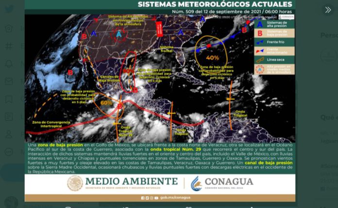 Captura https://twitter.com/conagua_clima/status/1437006374613905417/photo/1