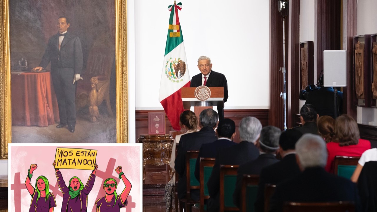 Reconoce López Obrador aumento de feminicidios, extorsión y robo al transporte