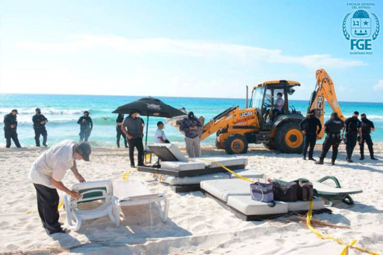 Playas liberadas de Cancún nuevamente están siendo ocupadas de manera ilegal