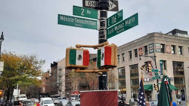 Inauguran calle México-Tenochtitln en Nueva York