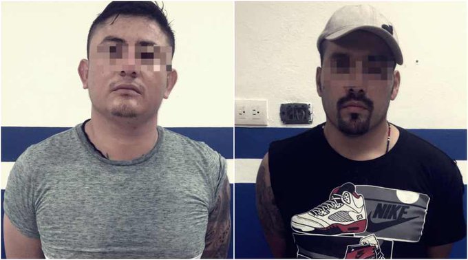 Detienen en Playa del Carmen a dos sujetos con pistola y auto robado
