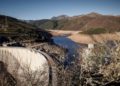 Ponte Da Barca (Portugal), 21/02/2022.- The effects of the drought are visible in the low water levels of the Alto Lindoso Dam, Ponte da Barca, Portugal, 21 February 2022. Portugalís winter drought is getting worse, with the national weather agency reporting that 91 percent of the country is enduring ìsevereî or ìextremeî drought conditions. Average rainfall for 1-15 February was just 7 percent of the average over a 30-year period, the IPMA (Portuguese Institute for the Sea and the Atmosphere) said. EFE/EPA/PEDRO SARMENTO COSTA