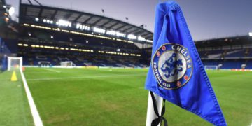 London (United Kingdom), 22/02/2022.- A general view of the Stamford Bridge stadium prior to the UEFA Champions League round of 16, first leg soccer match between Chelsea FC and Lille OSC (LOSC) in London, Britain, 22 February 2022. (Liga de Campeones, Reino Unido, Londres) EFE/EPA/Andy Rain