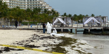 Rescatan el cuerpo de dos turistas colombianos ahogados en las playas de la Zona Hotelera de Cancún