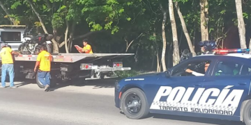 Detienen a un motociclista con droga tras persecución en Playa del Carmen