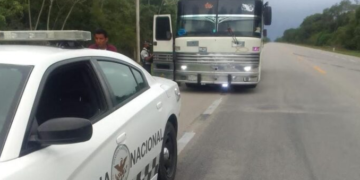 Aseguran a 40 migrantes indocumentados en la carretera Felipe Carrillo Puerto- Tulum