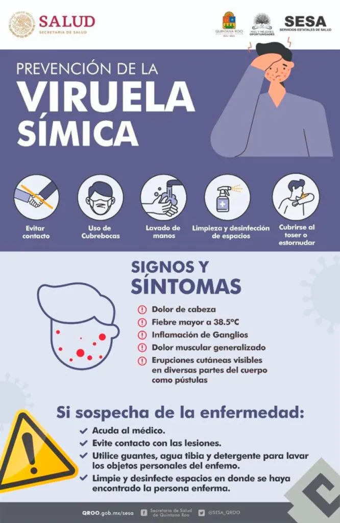 Paciente identificado con la viruela símica en Quintana Roo se encuentra estable: Sesa