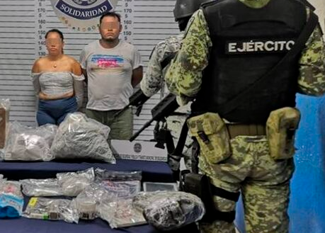 Detienen a una pareja con varias dosis de droga en Playa del Carmen