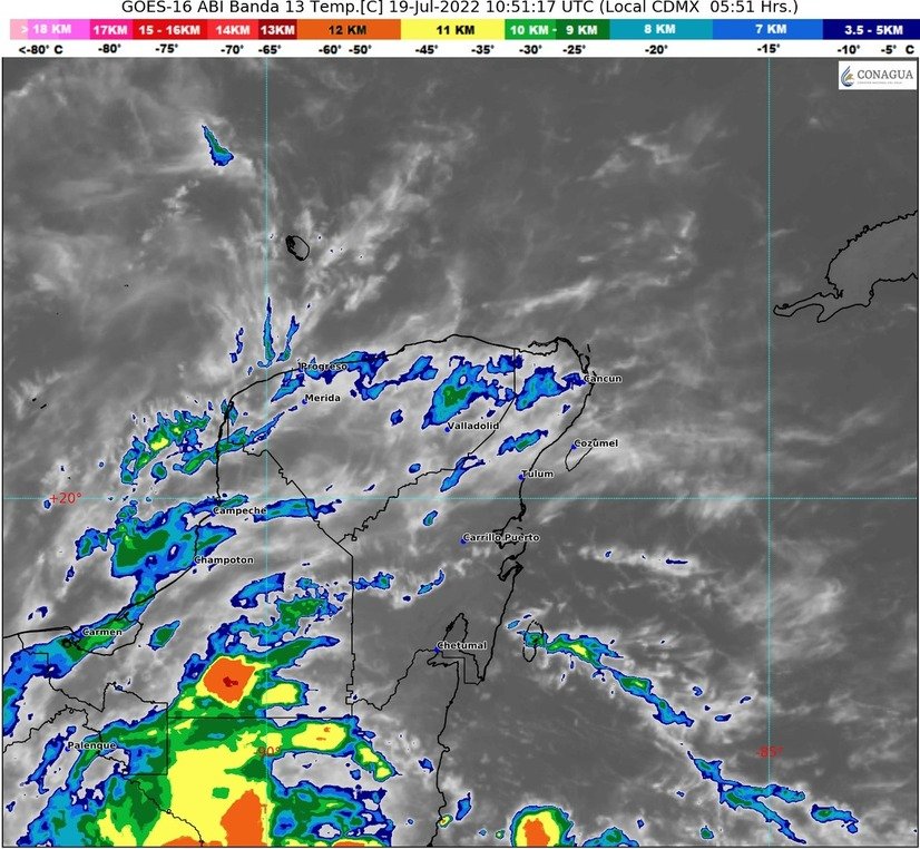 Pronóstico del clima para Quintana Roo 19 de julio 2022 - El Quintana Roo MX