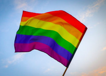 A rainbow flag is seen during a pro-LGBT and anti-facism protest at the Main Square in Krakow, Poland on August 19, 2020.  At the same time an anti-LGBT demonstration organised by far-right nationalist groups and pro-life foundation took place nearby. 


 (Photo by Beata Zawrzel/NurPhoto via Getty Images)