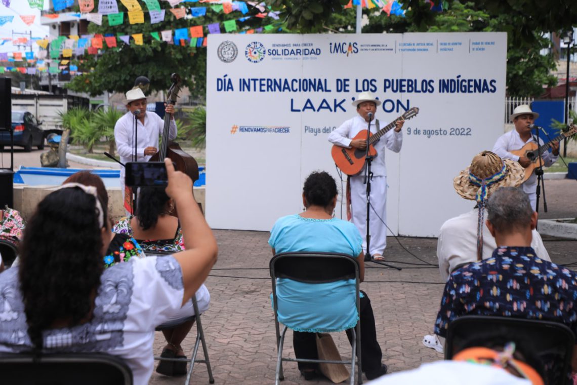 Celebran el Día Internacional de los Pueblos Indígenas con un festival cultural y muestra gastronómica en Solidaridad