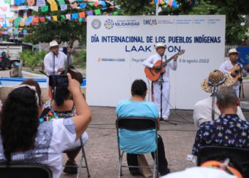Celebran el Día Internacional de los Pueblos Indígenas con un festival cultural y muestra gastronómica en Solidaridad