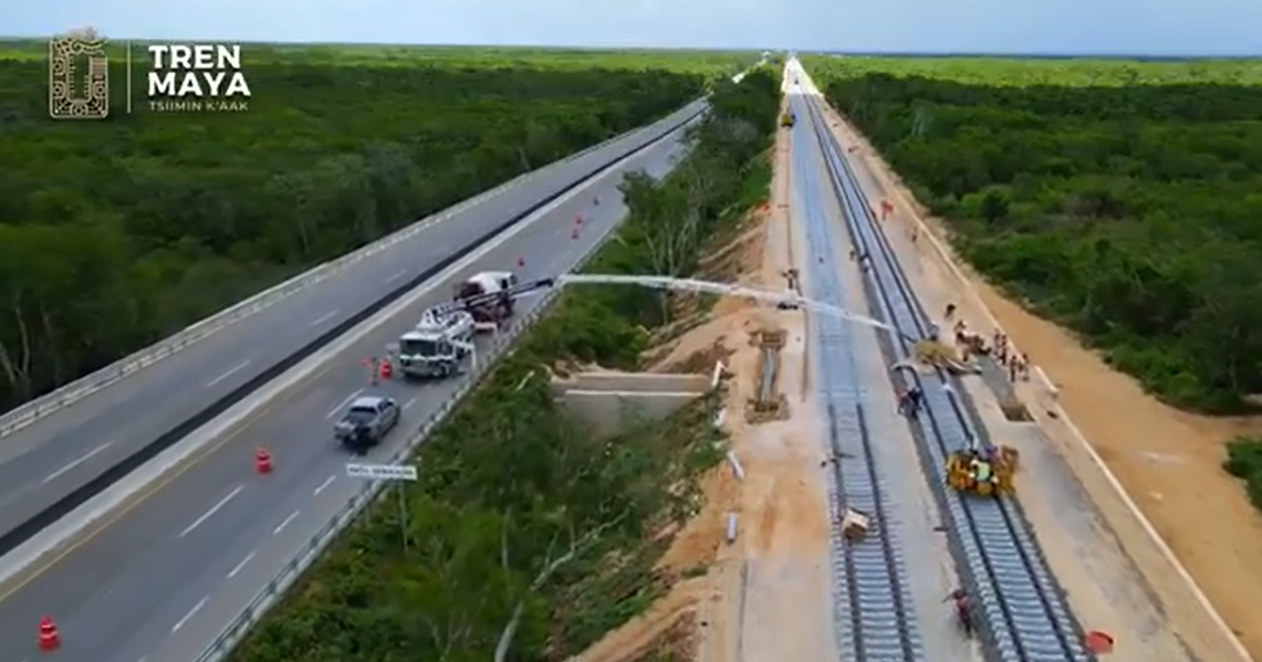 Avanza el Tren Maya con pasos de fauna elevados y la construcción de la segunda vía férrea de Cancún a Mérida