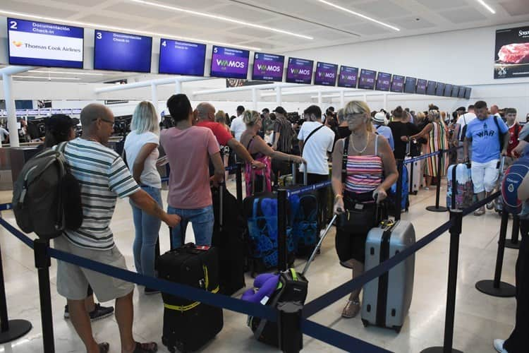 Este sábado el Aeropuerto de Cancún registra más de 600 operaciones