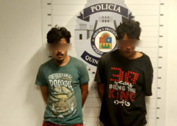 Detienen a dos sujetos tras una persecución a balazos en la Región 202 de Cancún