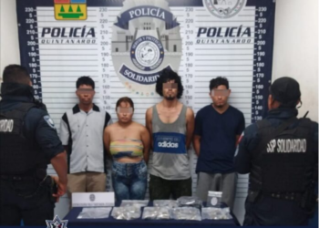 Detienen a cuatro personas con varias dosis de droga en Playa del Carmen
