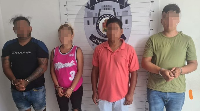 Detienen a cuatro personas por el delito de privación ilegal de la libertad de un hombre en Cancún