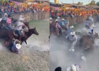 caballos-tropiezan-al-salir-en-torneo-de-lazo-en-telchac-yucatan