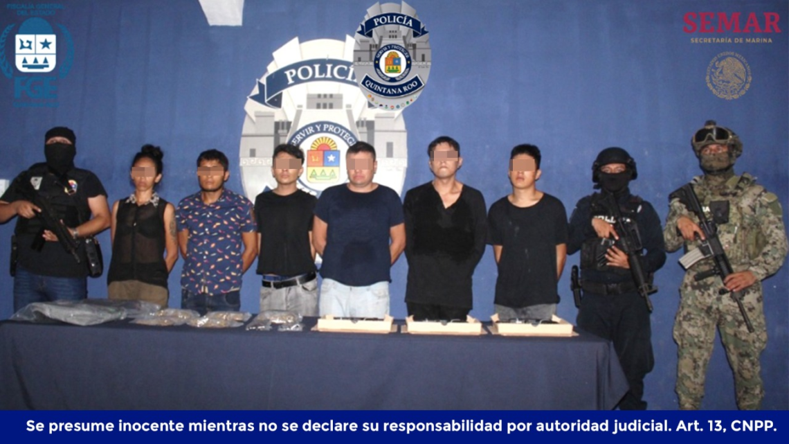 FGE relaciona a los presuntos integrantes del Cartel de Sinaloa detenidos en  Rancho Viejo con el asesinado de dos taxistas en Cancún