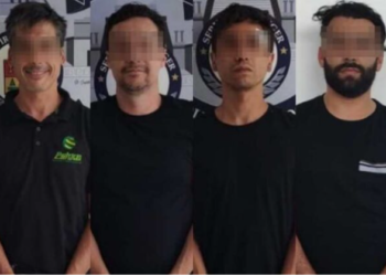 Detienen a cuatro sujetos que amenazaban a un empresario en la SM 308 de Cancún