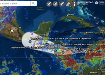 Se forma la Tormenta Tropical “Julia” en el sur del Mar Caribe cerca de Colombia y Venezuela