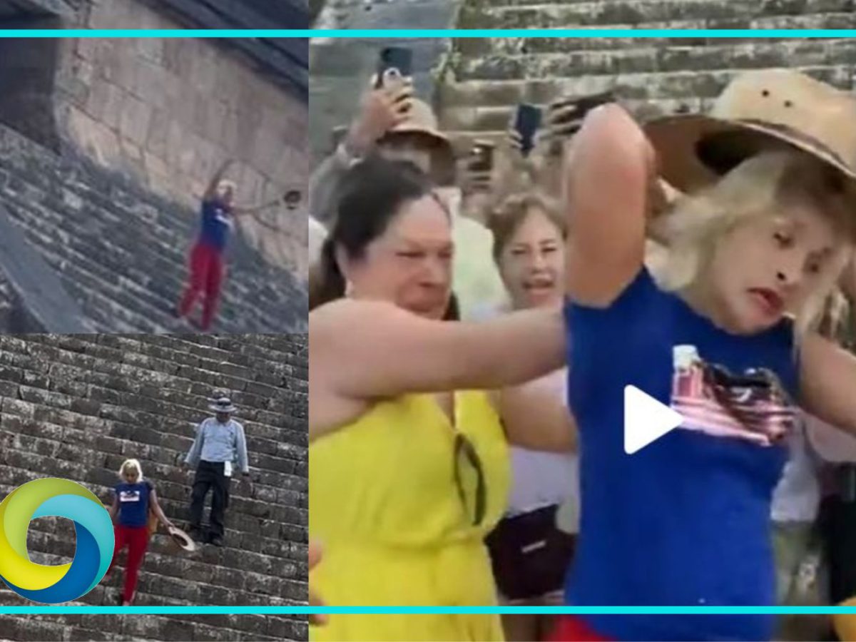 Se multará a turista que subió a la pirámide de Kukulcán: INAH