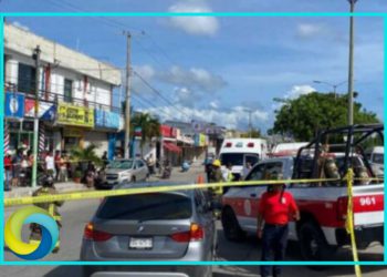 Motociclista pierde la vida tras ser arrollado por una combi del transporte público en la R-517 de Cancún