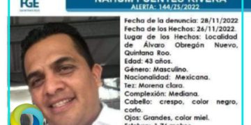 Emiten alerta para dar con el paradero de Nahum Fuentes Rivera, ex dirigente cañero desaparecido en la localidad Álvaro Obregón Nuevo de OPB