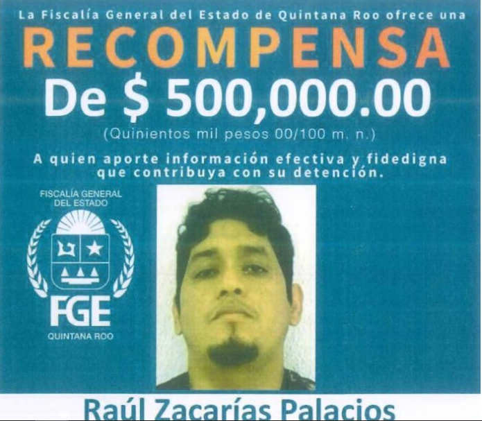 Ofrece FGE 500 mil peso por capturar a Raúl Zacarías Palacios el “Comandante Oso”