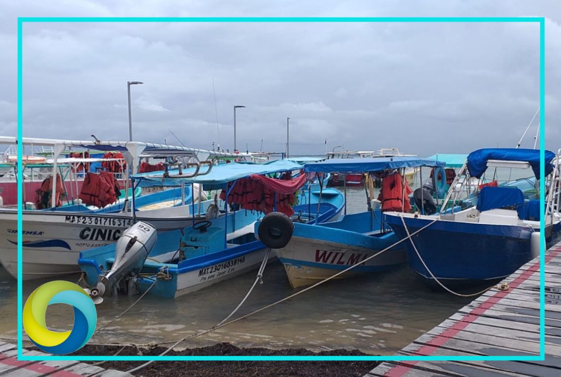 Frente frio 19 afecta cooperativas pesqueras y náuticas en Puerto Juárez