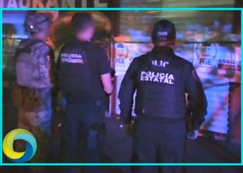 Durante un operativo de cateo aseguran drogas y una caja fuerte en un bar en Chetumal; Hay dos detenidos