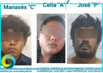 Detienen a dos hombres y una mujer por su presunta participación en el delito de privación ilegal de la libertad y homicidio en Cancún